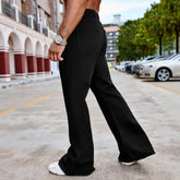 Black High Waist Machete Bootcut Casual Slim Jeans